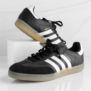 Adidas Velosamba Vegan Cycling Shoes Men US 9 Black White Strips